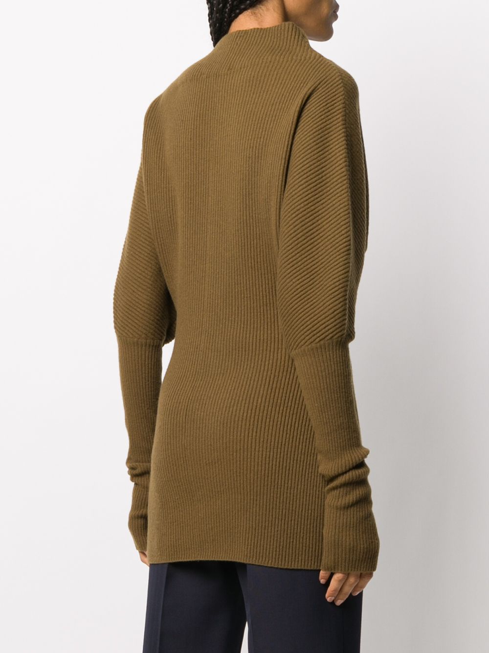 фото Low classic high neck ribbed jumper