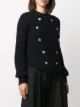 Giorgio Armani كنزة منسوجة مزينة بأزرار