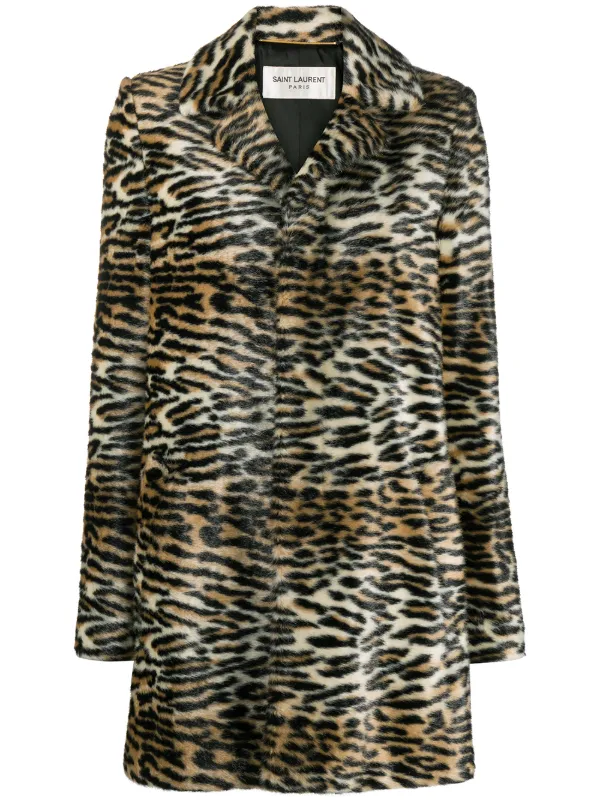 saint laurent zebra coat