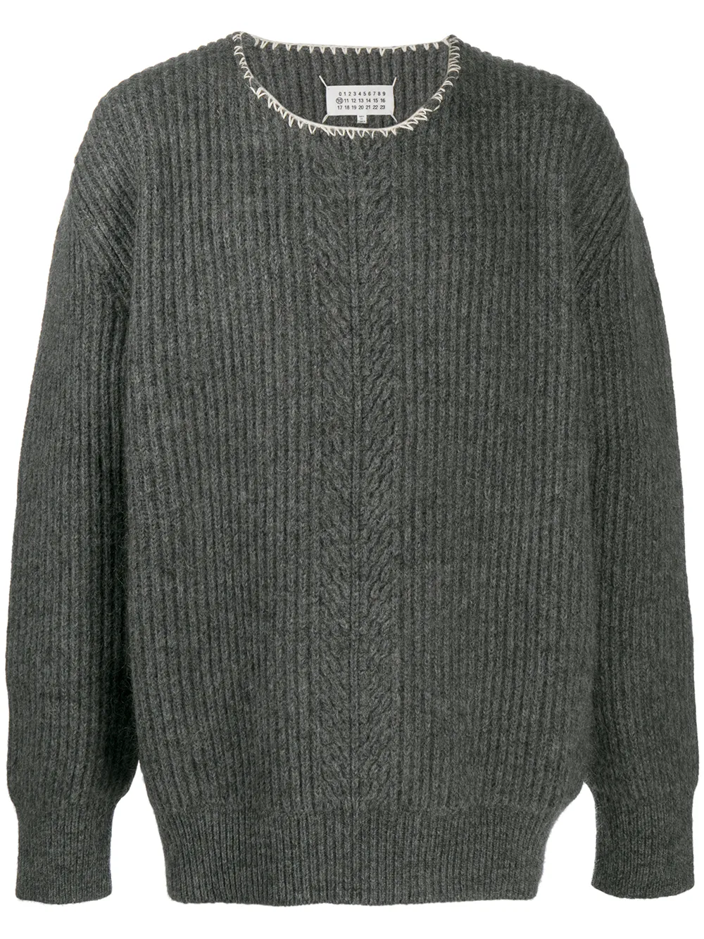 

Maison Margiela ribbed-knit jumper - Grey
