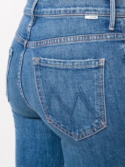 MOTHER Rascal ankle-fray jeans blue | MODES