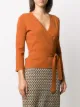 DVF Diane von Furstenberg توب منسوج وملفوف