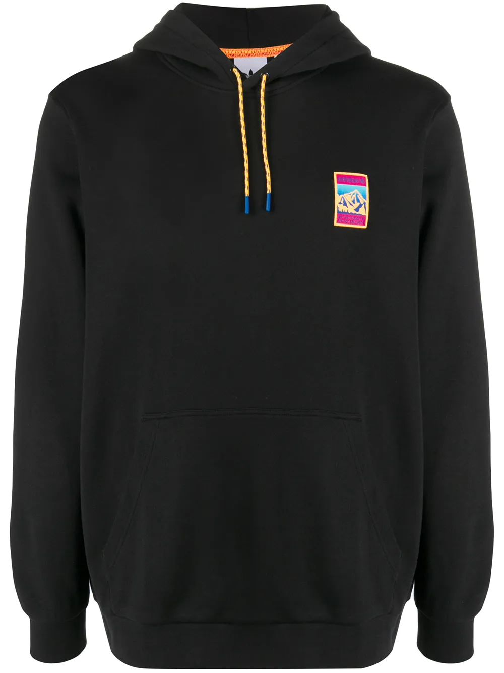 ADIDAS ORIGINALS LOGO PATCH DRAWSTRING HOODIE