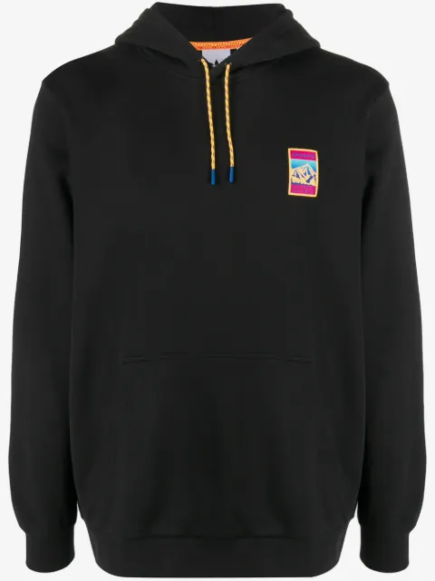 adidas logo patch drawstring hoodie