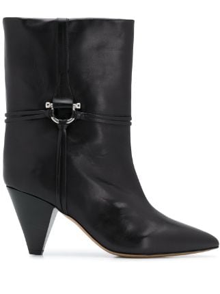 ISABEL MARANT Angular Wide Ankle Boots - Farfetch