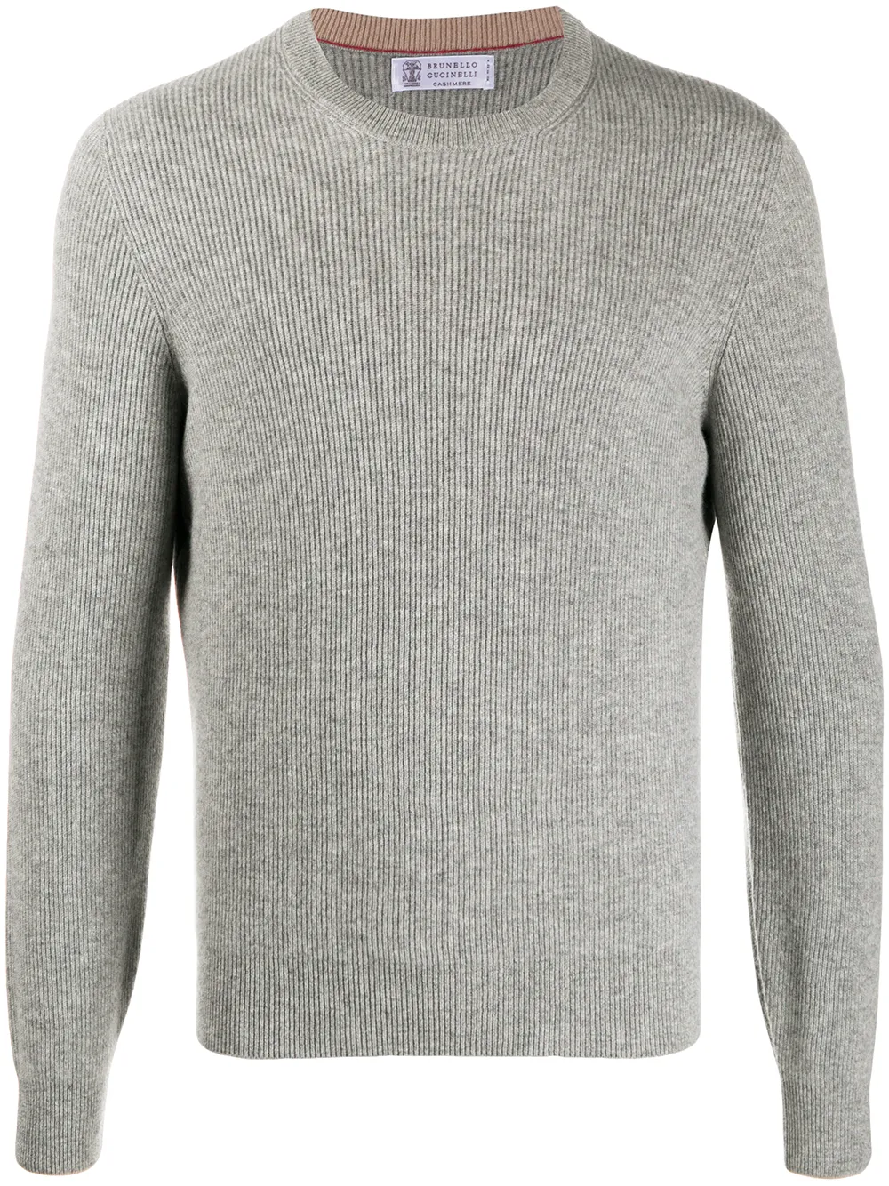 

Brunello Cucinelli ribbed-knit cashmere jumper - Grey