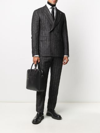 pinstriped double-breasted suit展示图