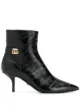 Image 1 of Dolce & Gabbana Cardinale crossed logo ankle boots