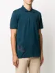 Brioni logo patch polo shirt