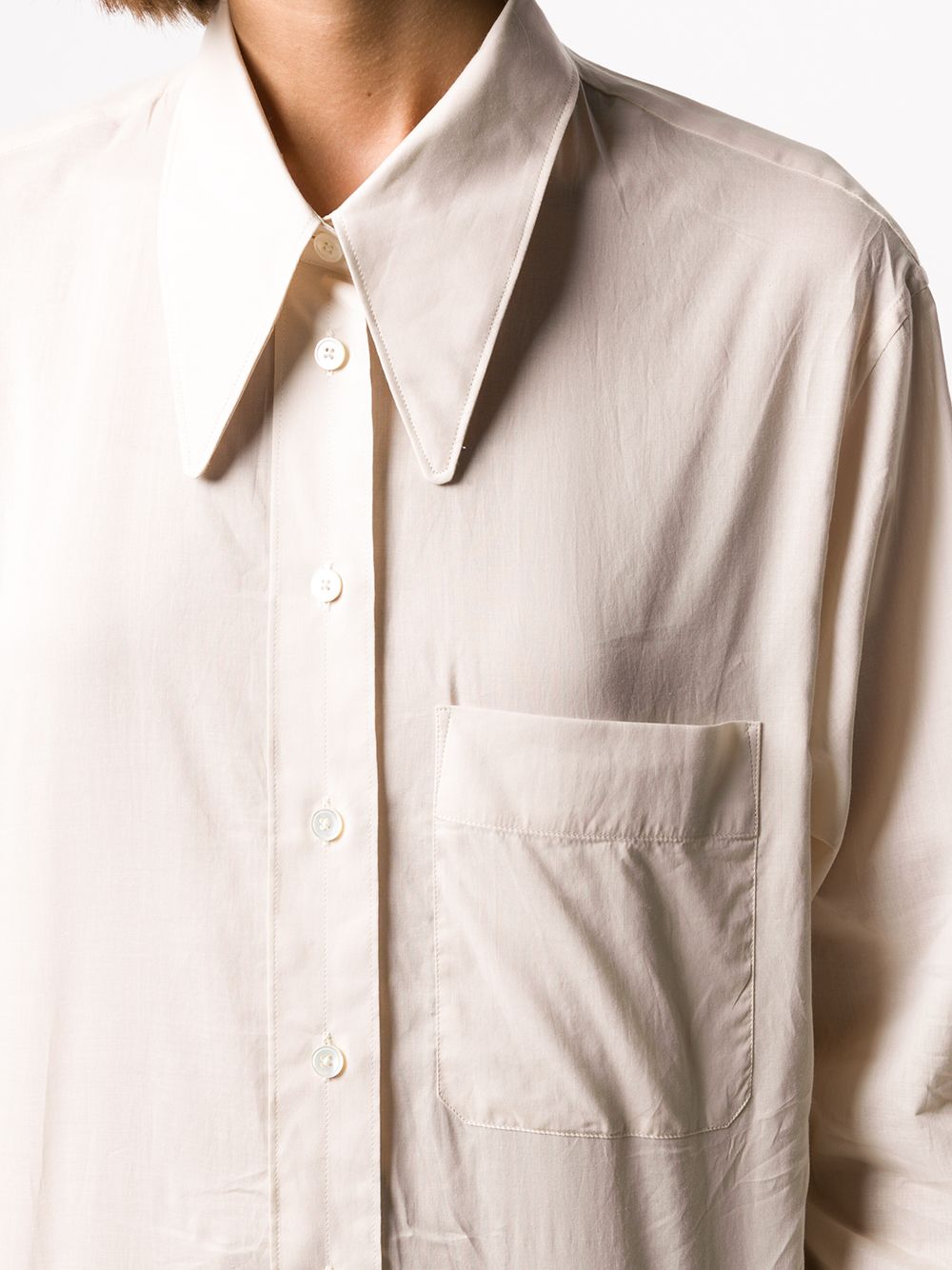 фото Lemaire рубашка с заостренным воротником