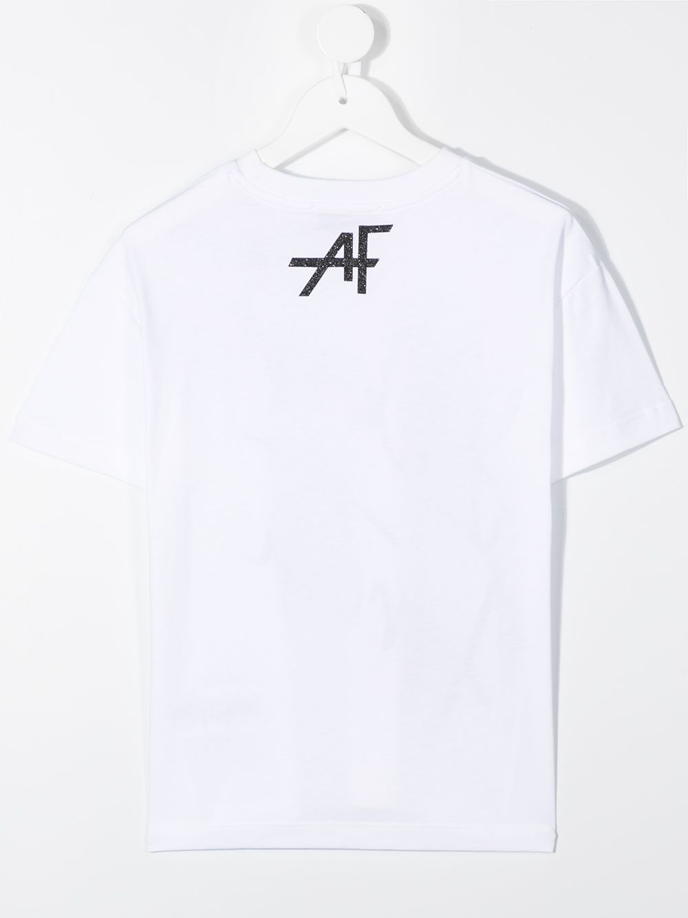 фото Alberta ferretti kids signature glitter logo t-shirt