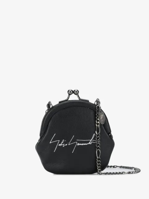 Discord Yohji Yamamoto portefeuille à logo imprimé