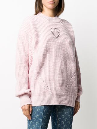 embroidered heart jumper展示图