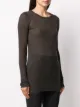 Rick Owens توب شفاف بأكمام طويلة