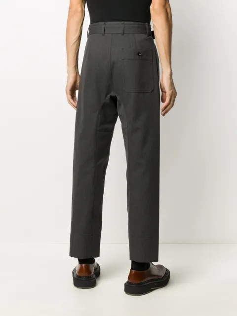 Lemaire Pleated straight-leg Trousers 