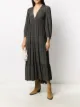 الصورة 2 من AllSaints فستان بطبقات وخصر مربوط