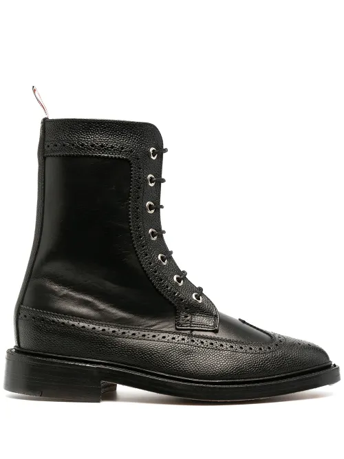 Bottines à détails perforés - Thom Browne - Modalova