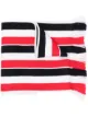 Image 1 of Thom Browne wool jacquard stripe fringe scarf