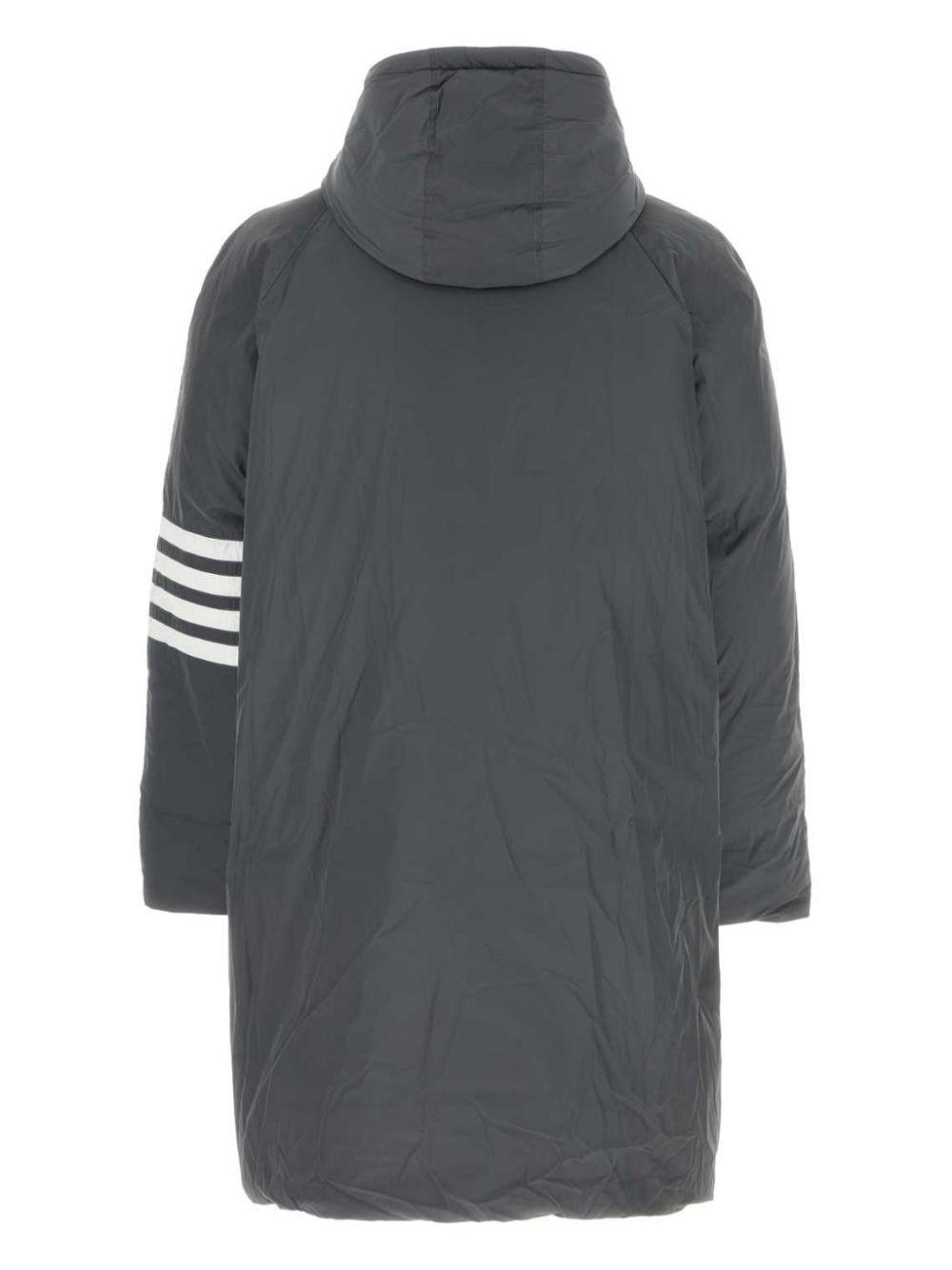 Thom Browne 4-Bar down hooded parka - Grey