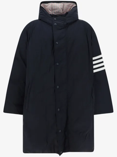Thom Browne downfill hooded football 4-Bar parka