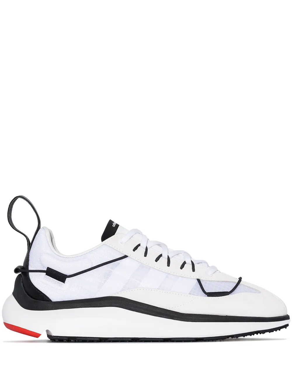 Click to view more detailed imagery on our partner's website Y-3 Shiku Run Leather And Suede-trimmed Mesh Sneakers In White