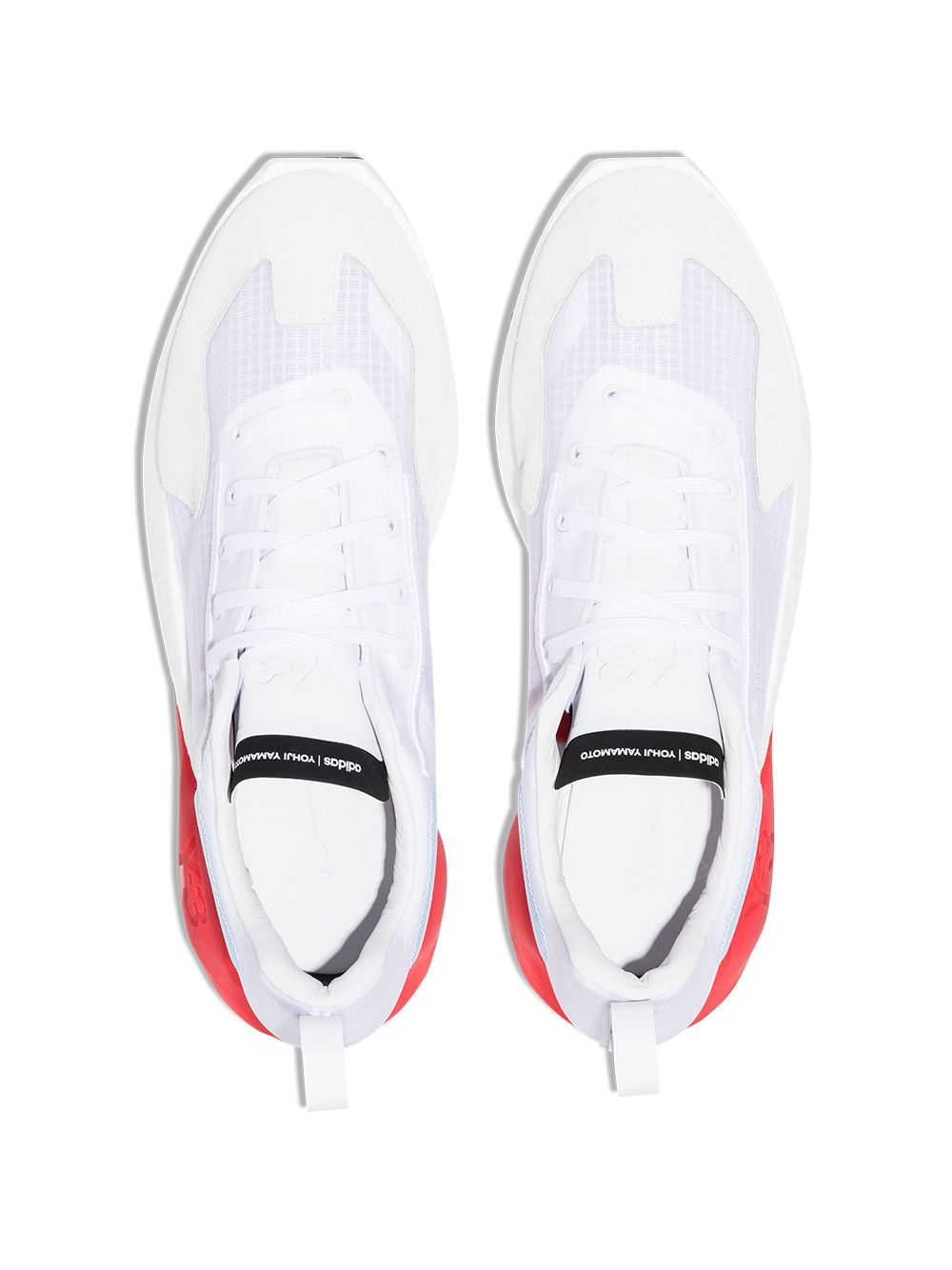 фото Y-3 panelled lace-up sneakers