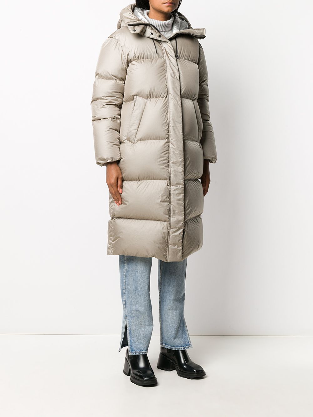 фото Mackage elaine long quilted coat