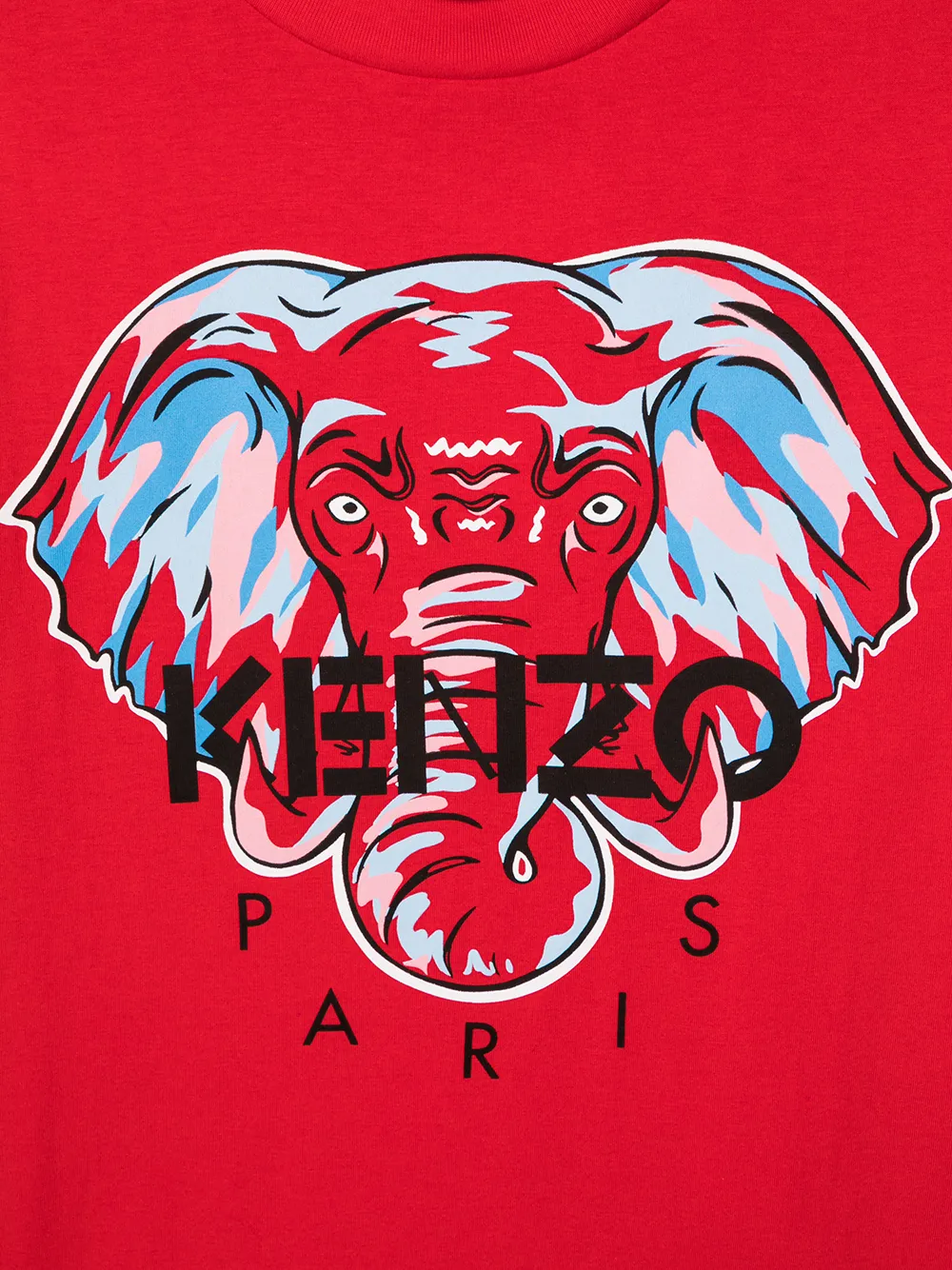 фото Kenzo kids футболка elephant с логотипом