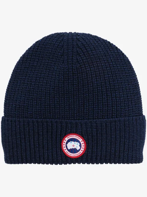 Canada Goose Arctic Disc ribbed-knit beanie