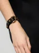 Image 2 of Versace Medusa detail leather bracelet