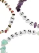 TBalance Crystals three-piece slogan bracelet set