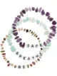 Image 1 of TBalance Crystals three-piece slogan bracelet set