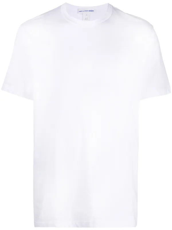 comme des garcons plain white t shirt