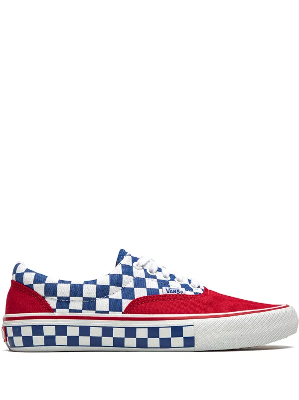 red and blue vans