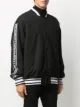 Just Cavalli logo-tape bomber jacket