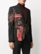 Just Cavalli single breasted floral print blazer