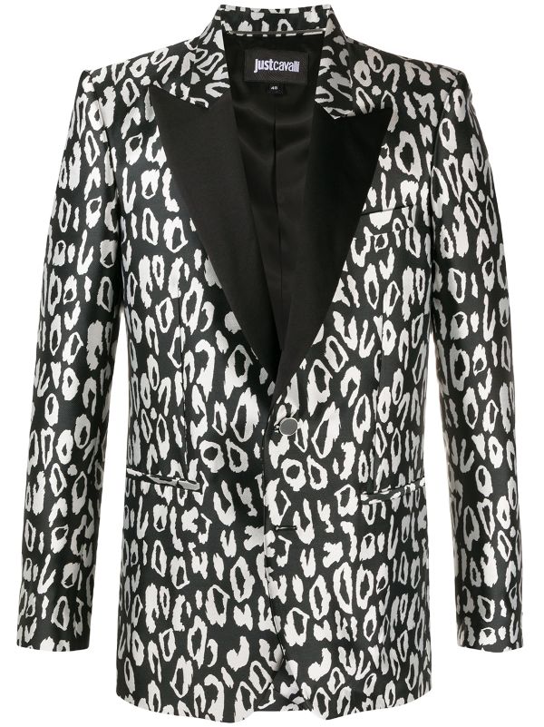 mens leopard tuxedo jacket