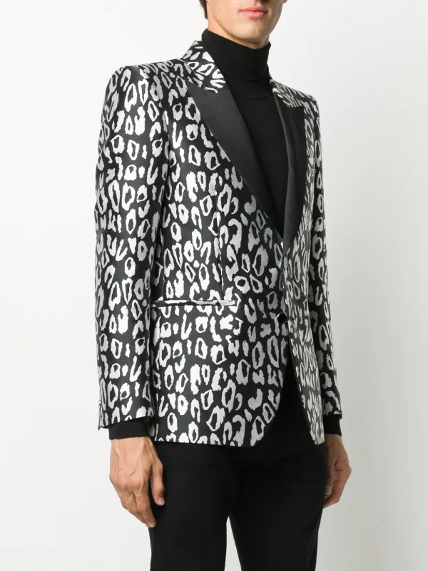 leopard print dinner jacket
