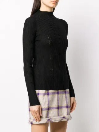 ribbed turtleneck jumper展示图