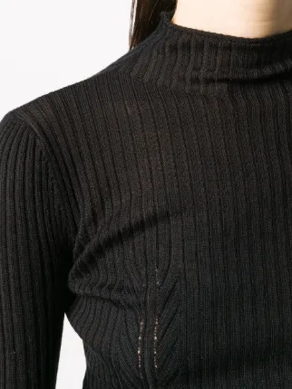 ribbed turtleneck jumper展示图