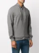 Emporio Armani zipped logo hoodie