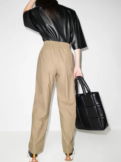 Rains pleat-detailing straight-leg trousers - FARFETCH