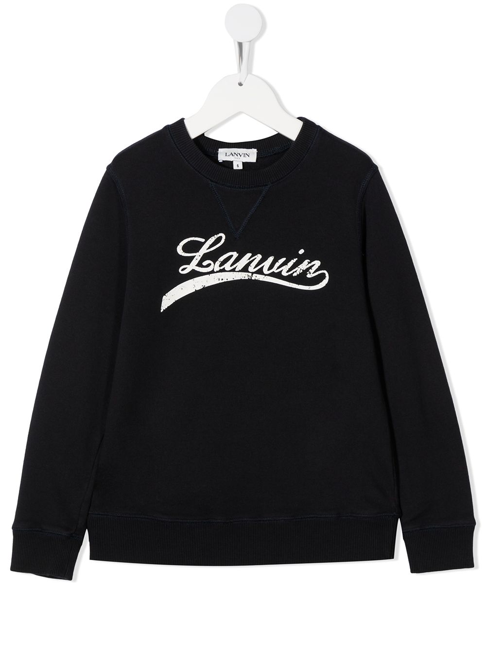 

Lanvin Enfant sudadera con logo estampado - Azul