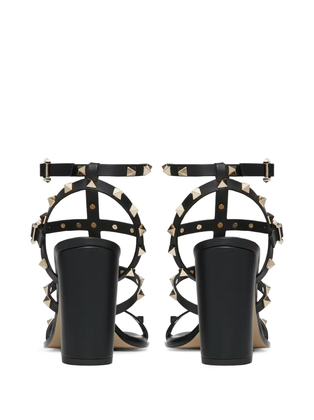 Valentino Garavani 90 mm Rockstud sandalen Zwart