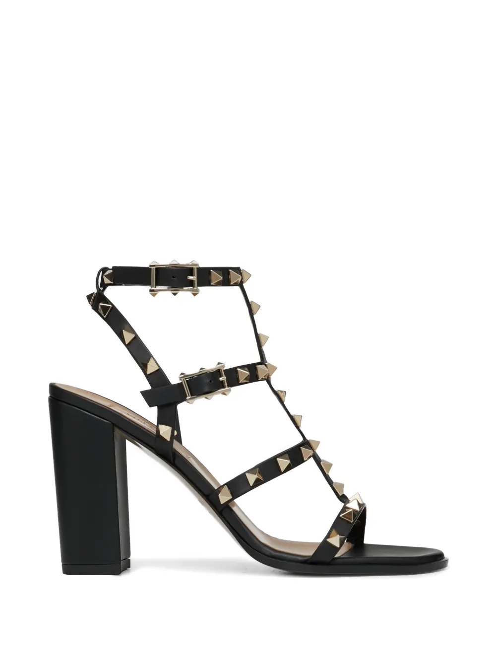 Valentino Garavani 90 mm Rockstud sandalen Zwart