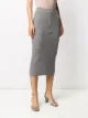 Andamane ribbed pencil skirt