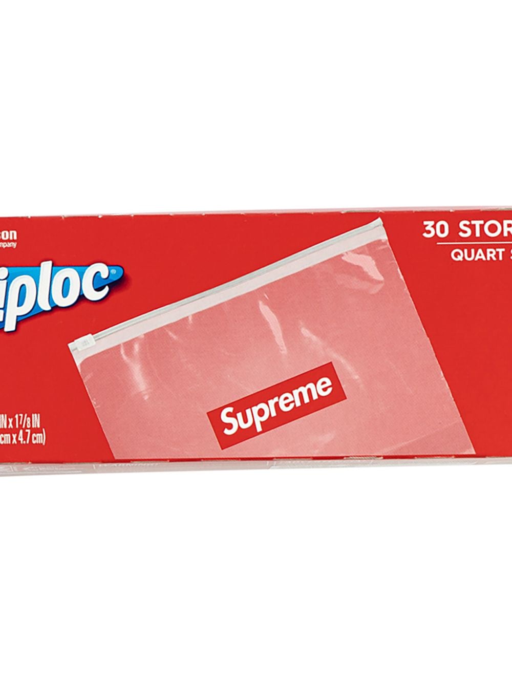 фото Supreme сумка ziploc с логотипом