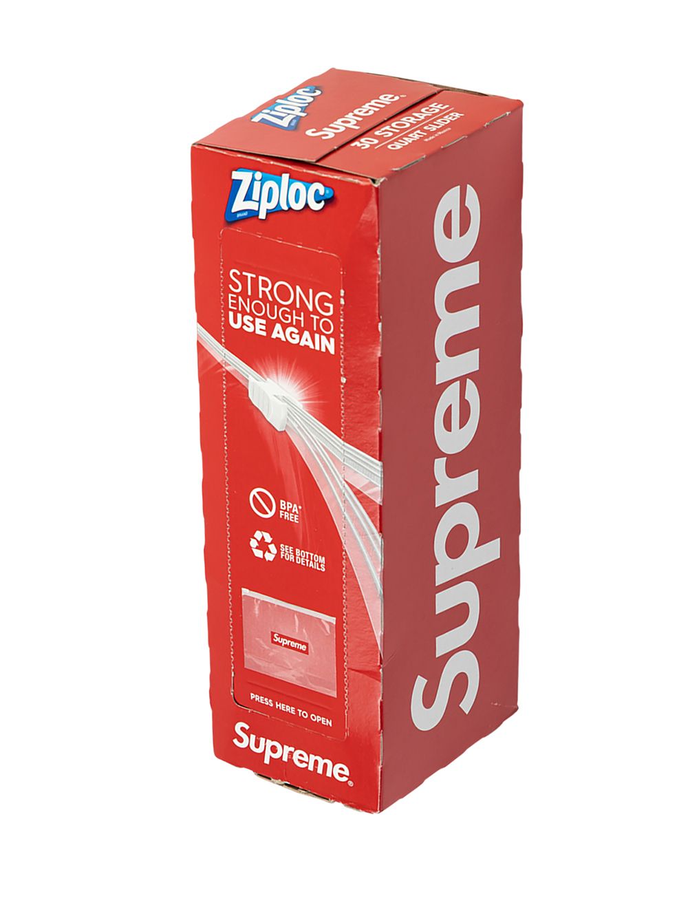 фото Supreme сумка ziploc с логотипом