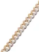 SHAY 18kt two-tone gold pavé diamond bracelet