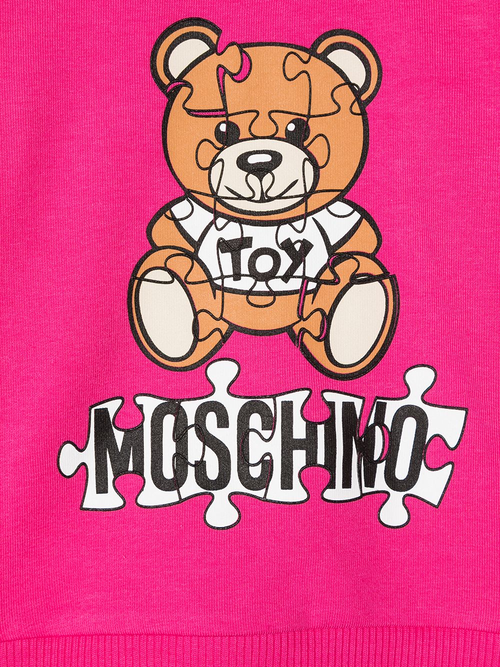 фото Moschino kids толстовка с круглым вырезом и принтом teddy bear